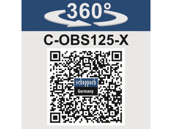 20 V-os IXES akkus excentercsiszoló (akkumulátor és töltő nélkül) Scheppach C-OBS125-X