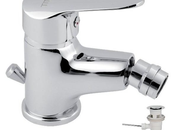 Novaservis Bidetová baterie Titania Iris, chrom, stojánková, s výpustí,  94411,0