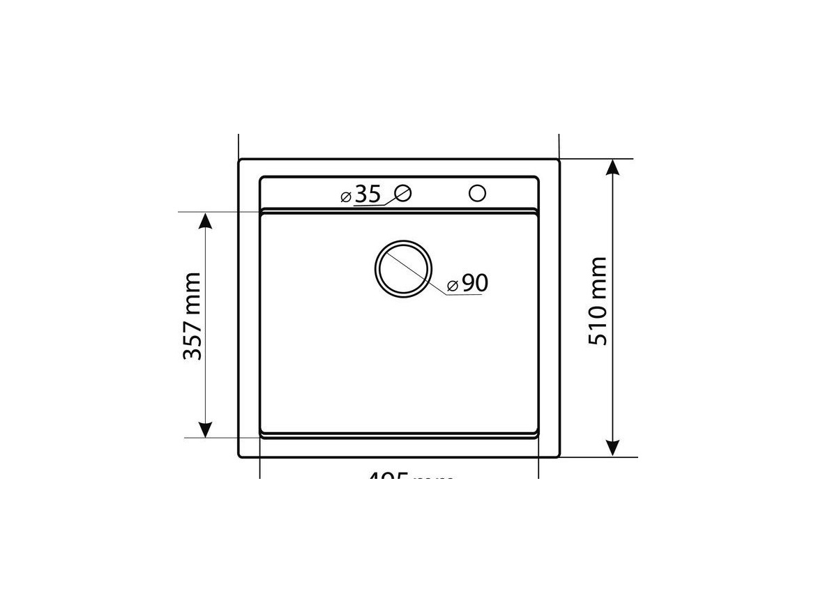 Kuchyňské dřezy Helika Quadro 565