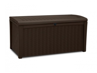 Bútor –  Keter Zahradní úložný box Keter Borneo 416 L - 129,5 x 70 x 62,5 cm - hnědý