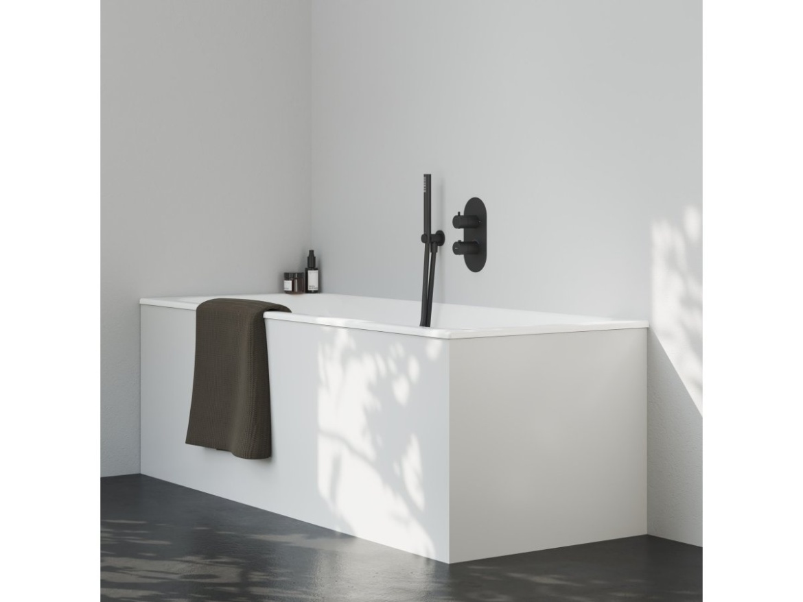 Ravak ES 063.20BLM.O2.RB07C Termostatická podomítková baterie 2-cestná bez tělesa, černá matná