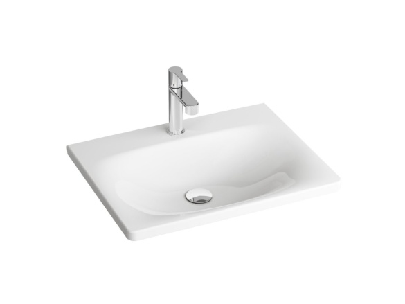 Ravak Umyvadlo Balance 50, s otvorem pro baterii, bez přepadu, bílá