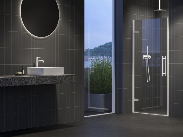 Ravak COSD1 80, čierna+transparent