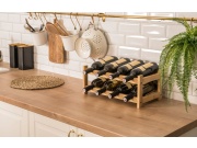 G21 Stojan na víno  na 8 lahví, bambusový