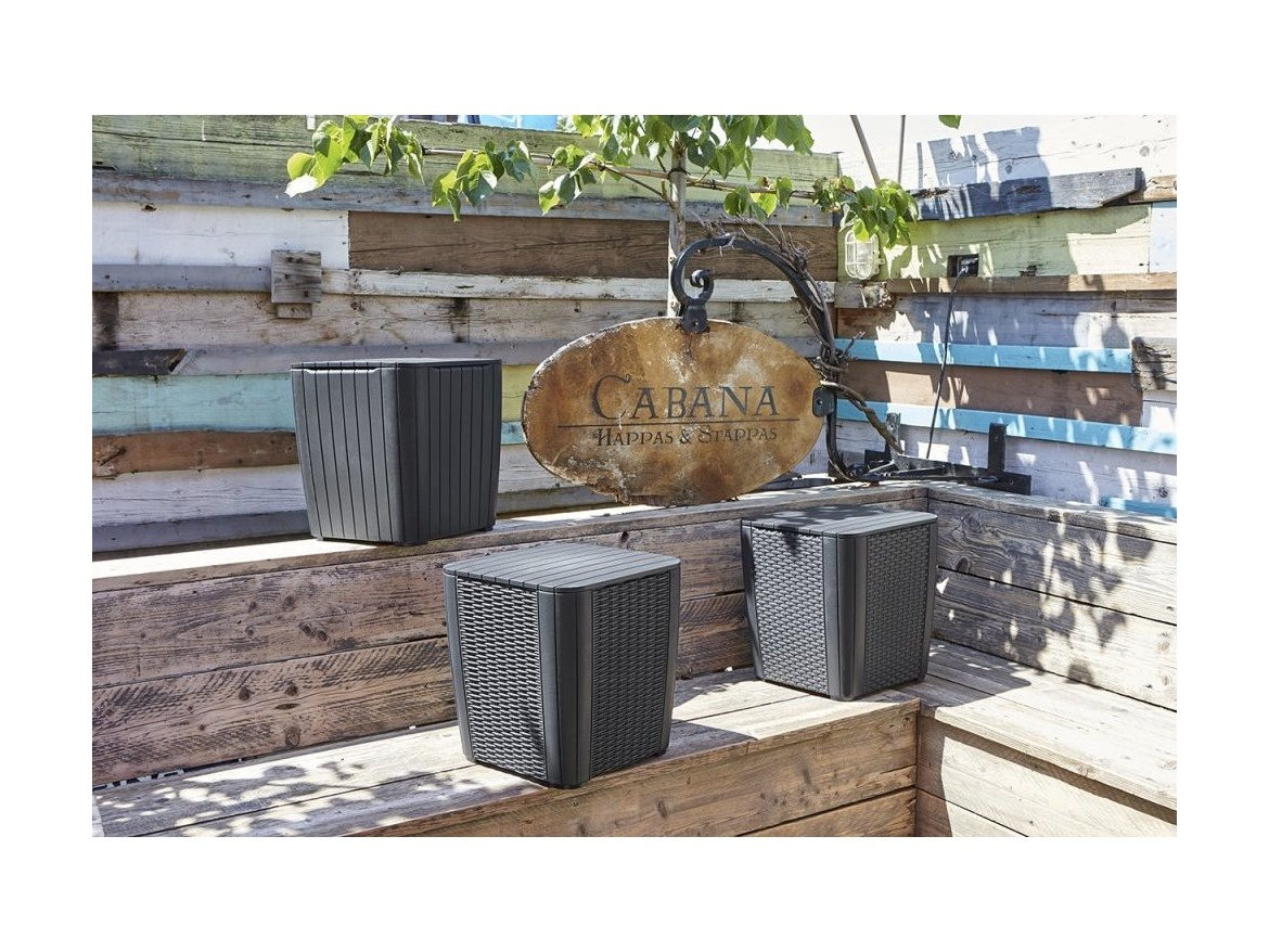 Keter Zahradní stůl Luzon Flat - 39 x 39 x 42,5 cm - cappuccino