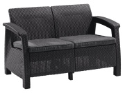 Zahradní nábytek grafitová Keter Pohovka Corfu