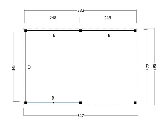Wood satteldach Göteborg, typ 1 ( Wood Wände)