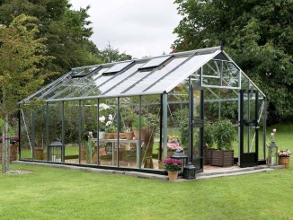 Gartner –  Juliana Gartner 5,1 m x 3,7 m, antracit, kalené sklo 3 mm