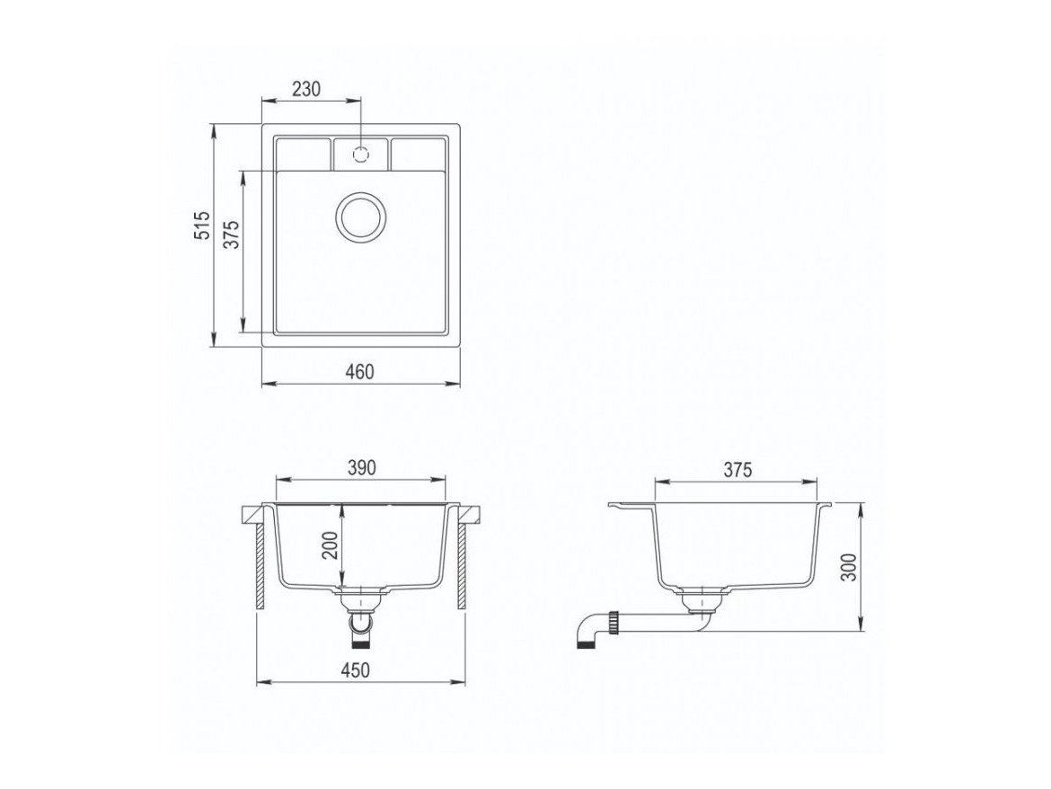 Kuchyňské dřezy Helika Nova 460E