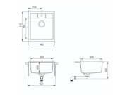Kuchyňské dřezy Helika Nova 460E