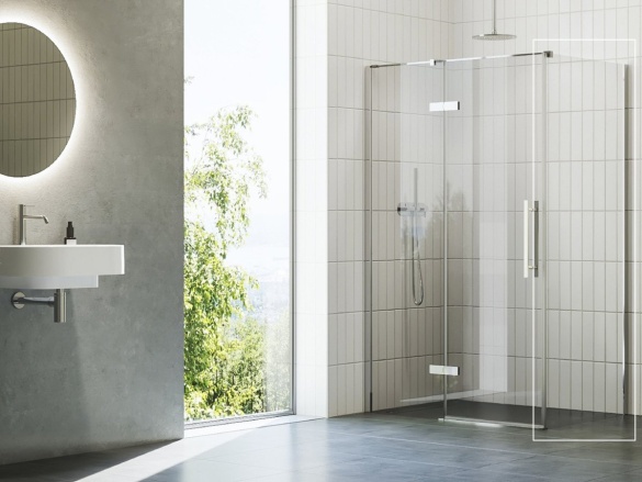 Ravak COPS 80, černá+transparent