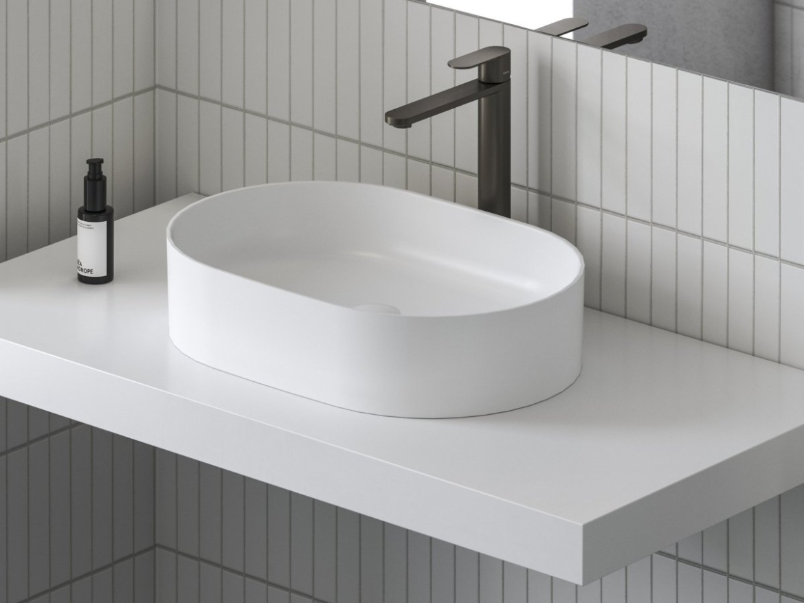 Ravak CR II 015.21BL Umyvadlová stojánková baterie BeCool 300 mm bez výpusti, černá
