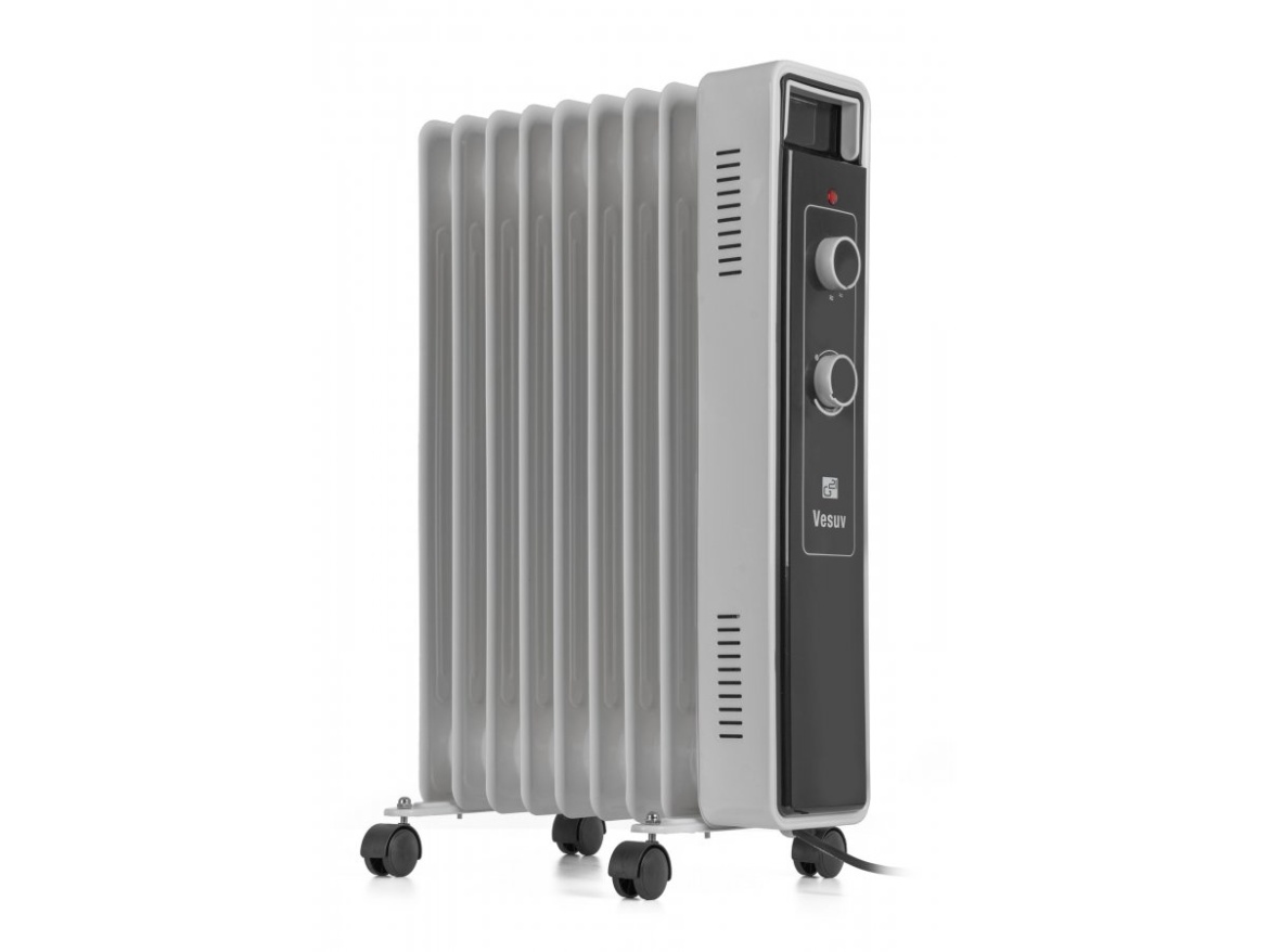 G21 Olejový radiátor  Vesuv bílý, 9 žeber, 2000 W