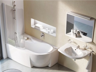 Koupelna a WC –  Ravak Vana Rosa 95 160x95 P