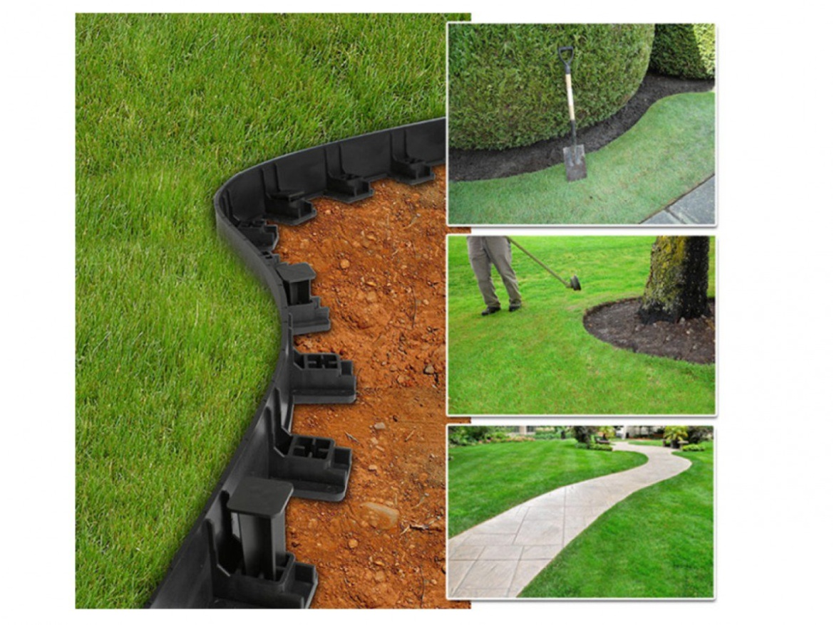 Plastový vyztužený Bielbet Neviditelný obrubník Extra Strong