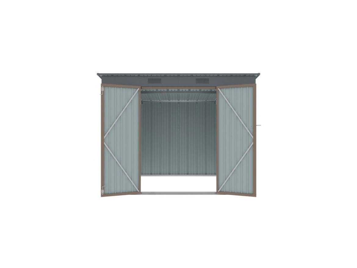 Plechový záhradný domček Riwall PRO RMSP 6x8 Brown