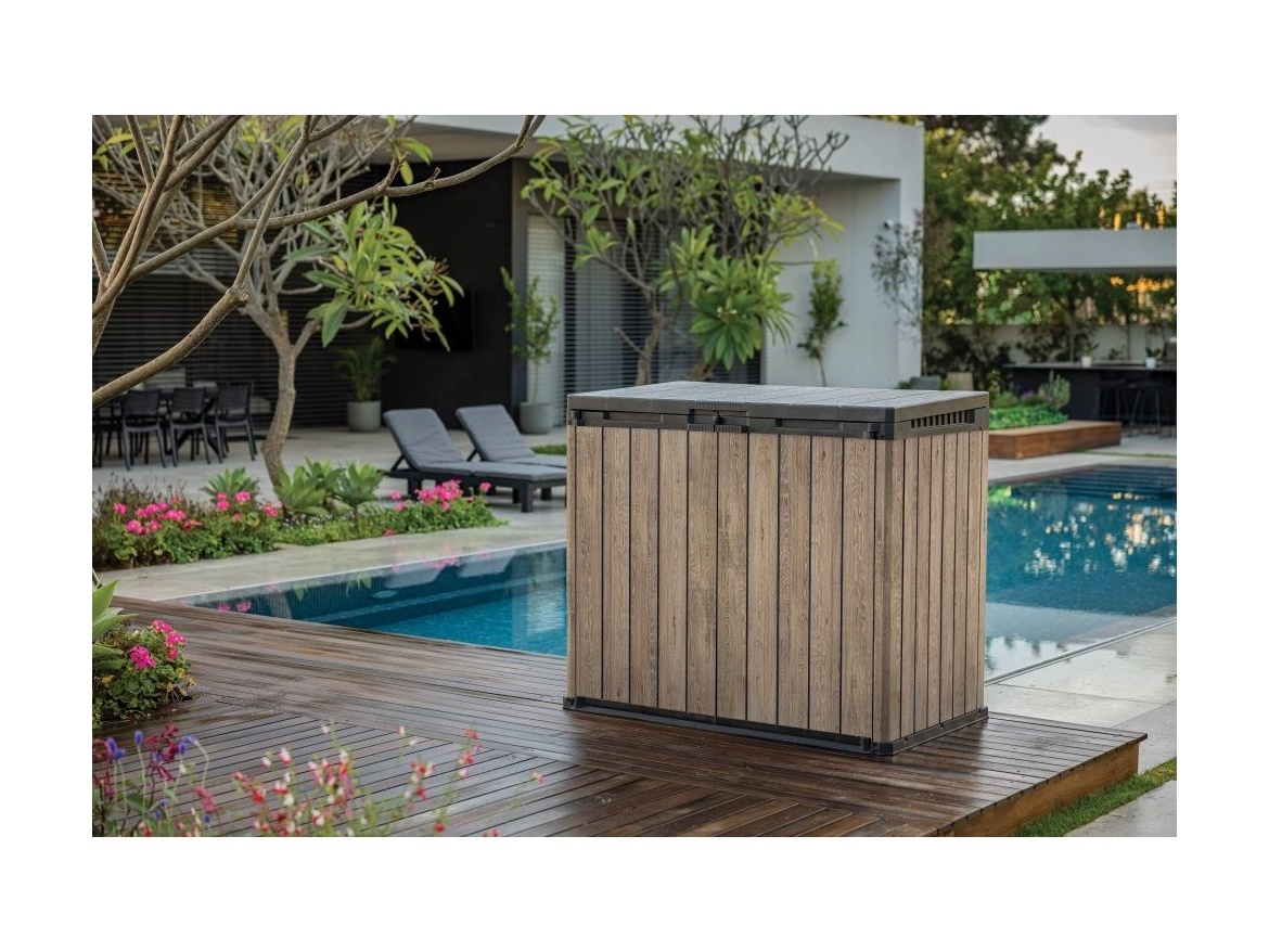 Keter Zahradní úložná skříň Keter DECO SIO DARWIN 1 150 L - ashwood / jasan
