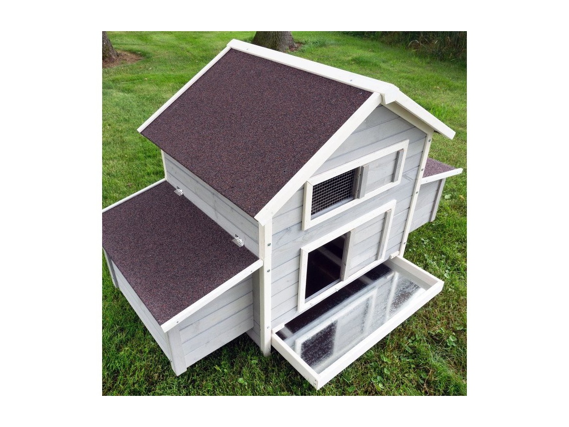 Kurník Scobax Dřevěný kurník a husník s výběhem nebo bez výběhu MARIBOR, 1710x900x1130 mm