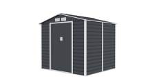Plechový zahradní domek G21 GAH 407 - 213 x 191 cm, antracitový