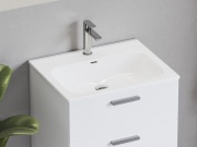 Ravak Umyvadlo Chrome Slim 60 keramické, s otvorem pro baterii, s přepadem, bílá