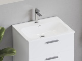 Ravak Umyvadlo Chrome Slim 80 keramické, s otvorem pro baterii, s přepadem, bílá