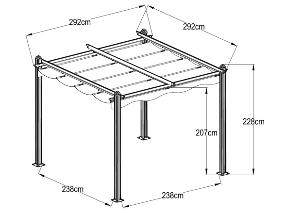Pergola Lanit Plast Solo