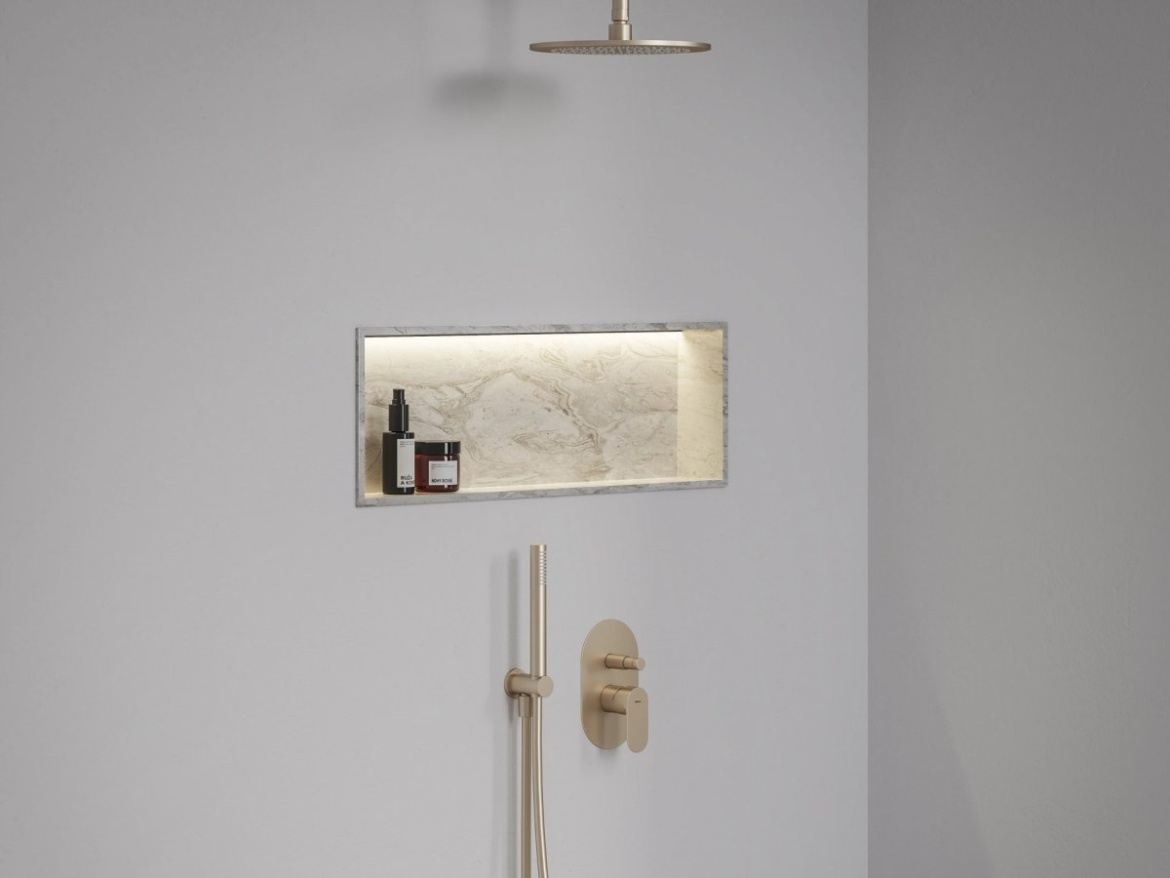 Ravak EL 061.60RGB.O2 Podomietková batéria 2-cestná, ružové zlato kefované