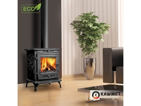 Liatinové krbové kachle Kawmet P10 - 6,8 kW ECO
