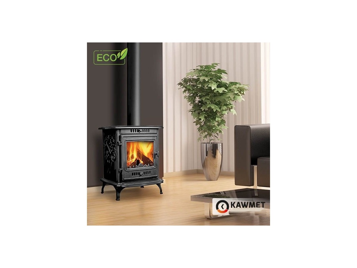 Litinová krbová kamna Kawmet P10 - 6,8 kW ECO