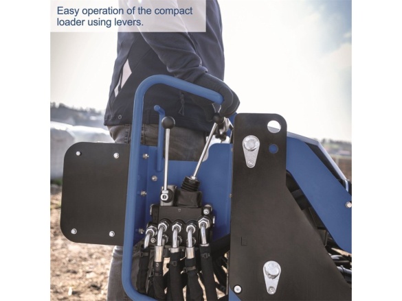 Hernyótalpas csúszókormányzású rakodógép Scheppach MKL 730 - pásový smykový nakladač