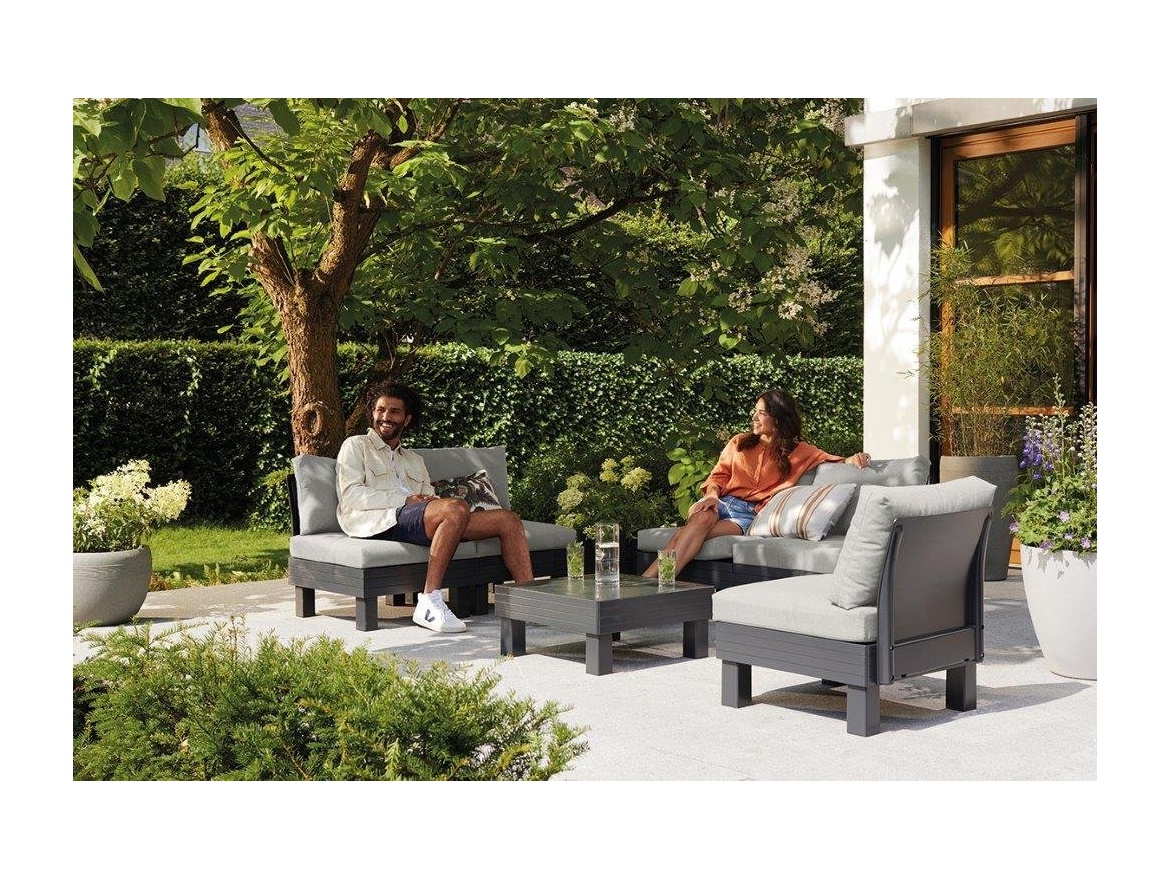 Keter Zahradní nábytek  Elements 5místný modulární set grafitový