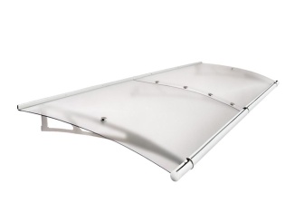 Vchodové striešky Scobax – Savespot Connect XL 287,4 x 142 cm strieborná / číra