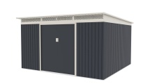 Plechový zahradní domek G21 GRAH 1132 - 340 x 333 cm, antracitový