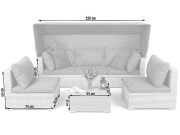 Home & Garden Vigo zahradní sestava z technoratanu Brown Mat/Brown Melange