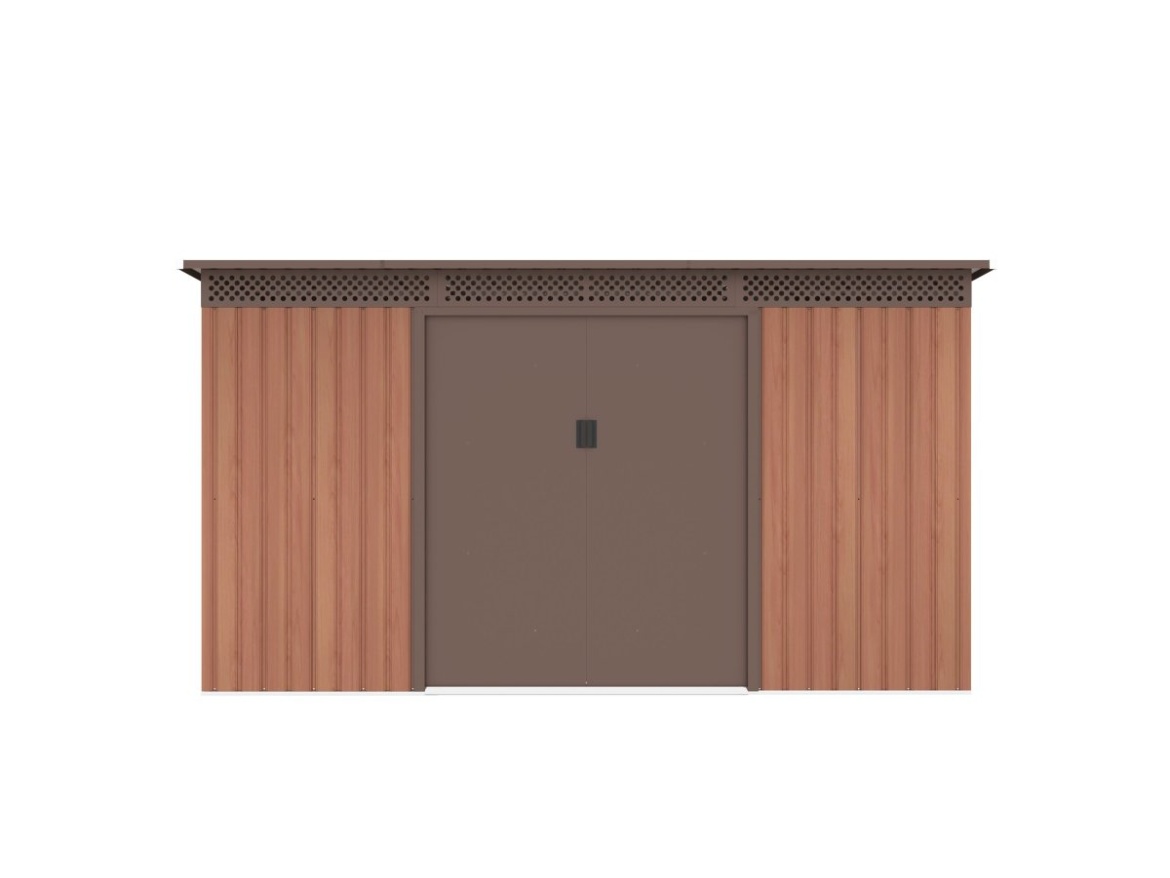 G21 Zahradní domek  GRAH 483 - 340 x 142 cm, hnědý