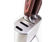 G21 Sada nožů  Gourmet Steely 5 ks + nerez blok