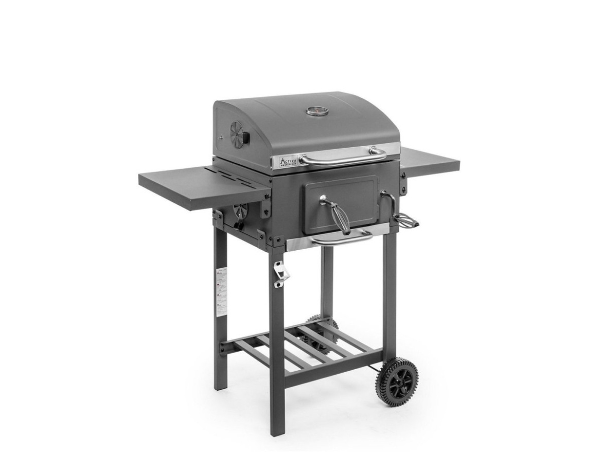 Faszén grill öntöttvas ráccsal Activa Angular smart