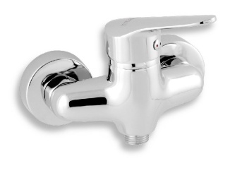 Csaptelepek –  Novaservis Sprchová baterie Titania Iris 100 mm, chrom, nástěnná, bez příslušenství,  94464/1,0