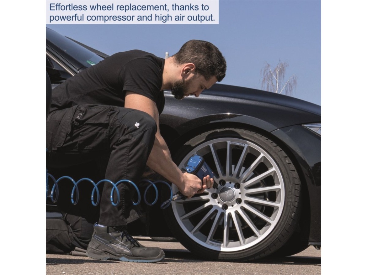 Olejový tříválcový řemenový kompresor 100 l Scheppach HC 550 TC