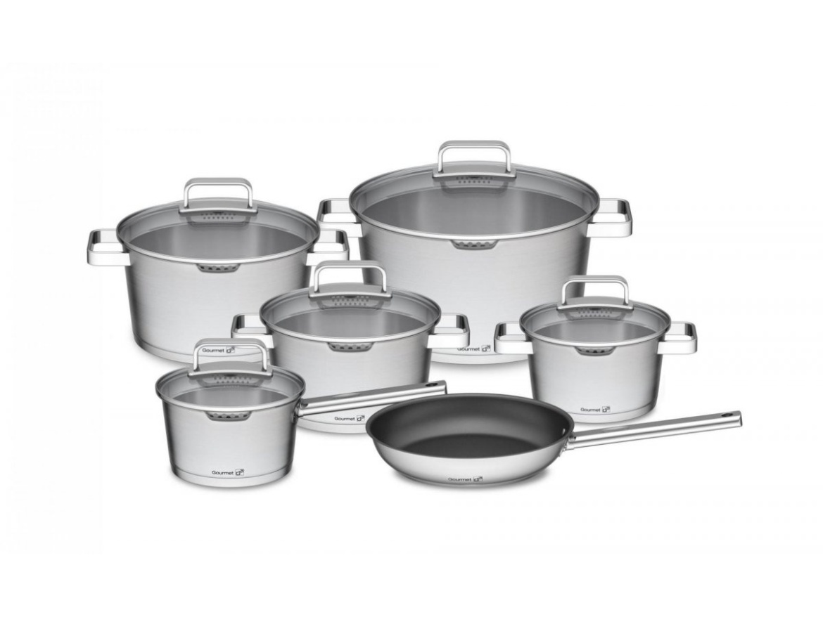 G21 Sada nádobí  Gourmet Magic s hrncem navíc, 11 dílů, nerez