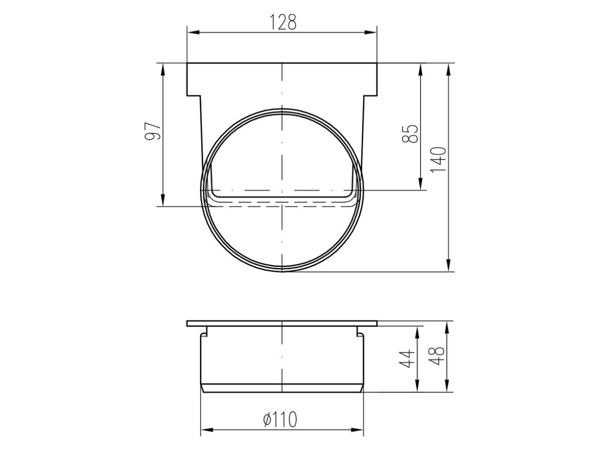 Boční odtok Chuděj D 110