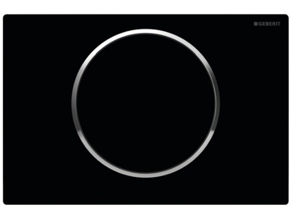 Geberit Deska ovládací GEBERIT SIGMA 10 černá/chrom lesk, 115.758.KM.5