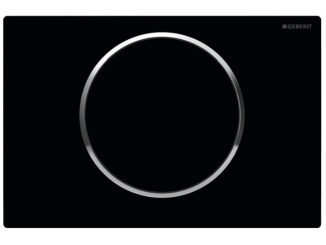 Splachovacie tlačidlá – Geberit Deska ovládací GEBERIT SIGMA 10 černá/chrom lesk, 115.758.KM.5