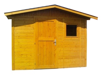 Bohemit fa kerti házak –  Bohemit Rohan 3,0 m x 4,5 m, čelní přesah