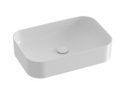 Ravak Umyvadlo Ceramic Slim R 55, bez otvoru pro baterii, bez přepadu, bílá