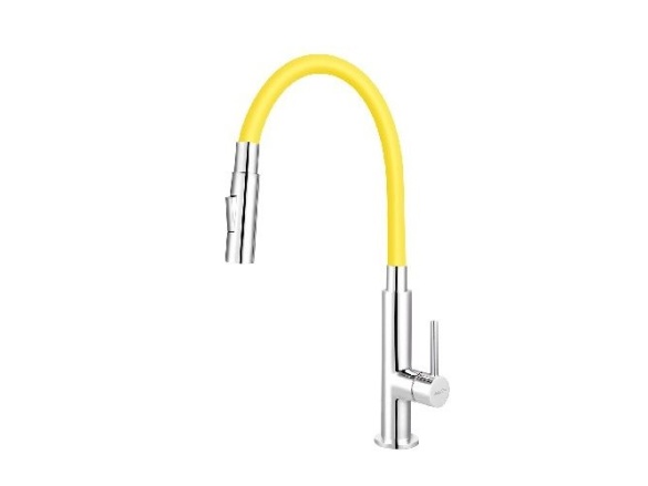 Novaservis Dřezová baterie Ferro, žlutá/chrom, stojánková,  70730,0ZL