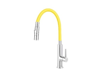 Vodovodní baterie – Novaservis Dřezová baterie Ferro, žlutá/chrom, stojánková, 70730,0ZL