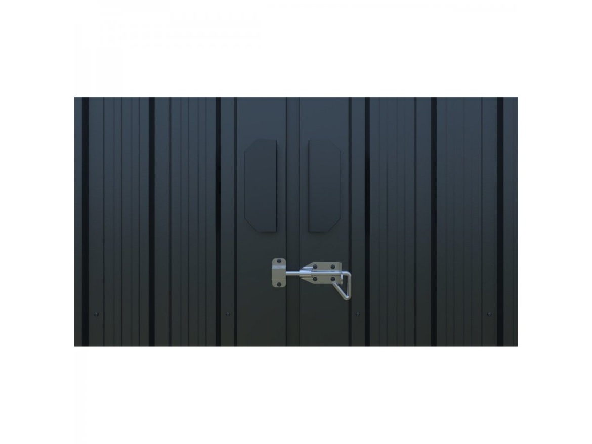 Kovová garáž 3 x 6 m se sedlovou střechou Antracit Riwall PRO RMCG 20x10 Anthracite