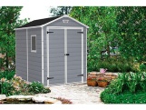 Keter Zahradní domek MANOR 6 x 8 DD šedý / bílý, s podlahou, poškozený obal
