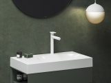 Ravak SG 014.10WHM Umyvadlová stojánková baterie 255 mm bez výpusti, bílá matná